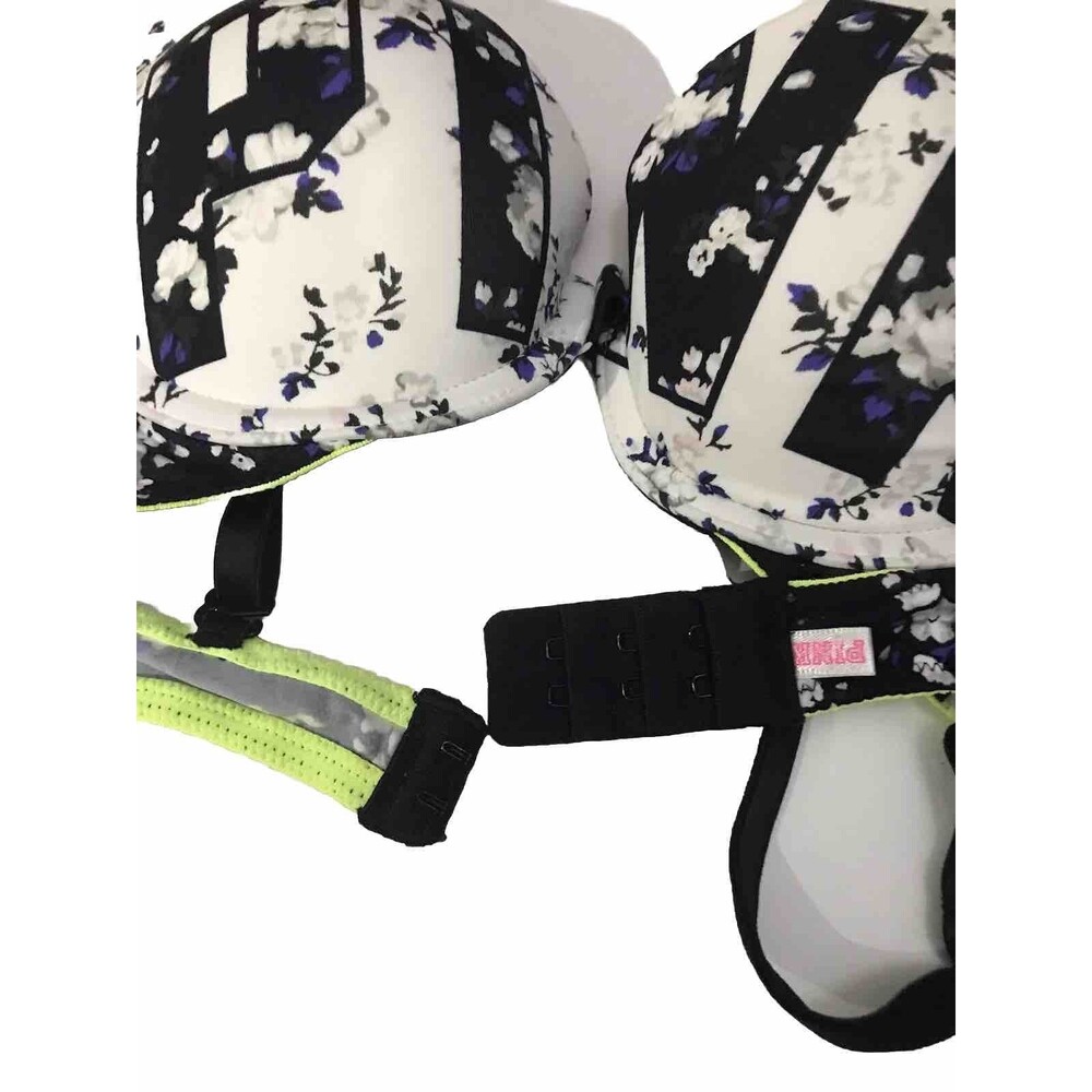 PINK Victoria’s Secret Bra Floral Multicolor Size 32A - Picture 13 of 15